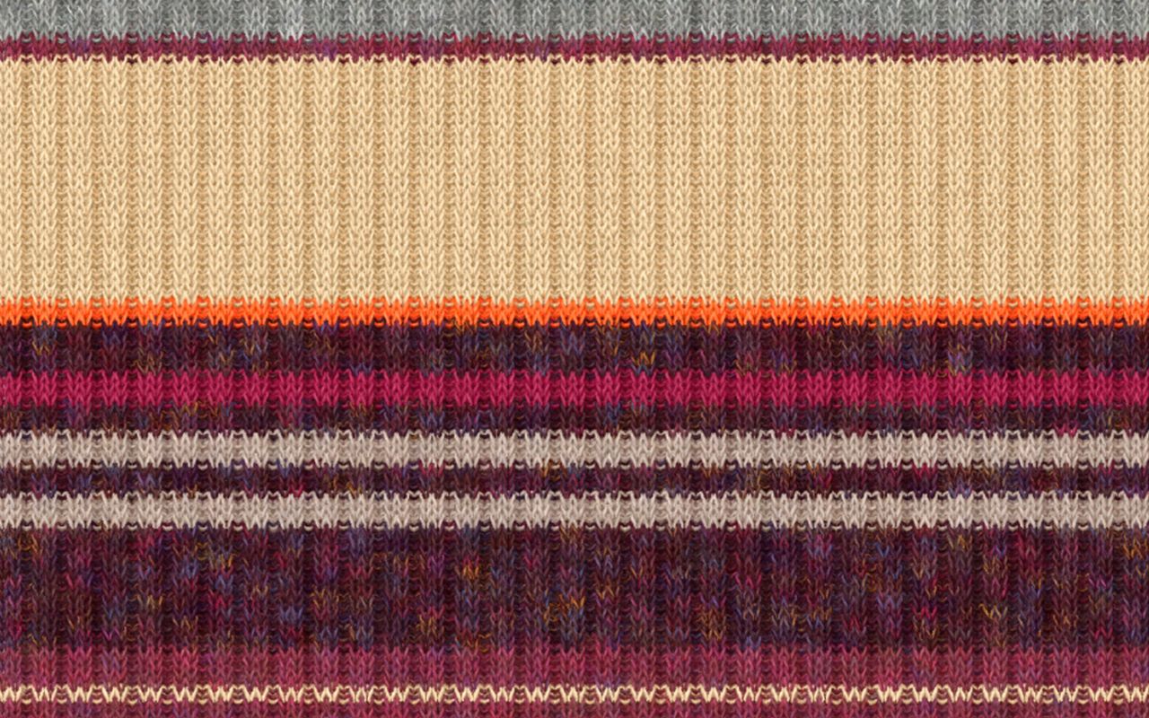 Virtual sample of circular knitting